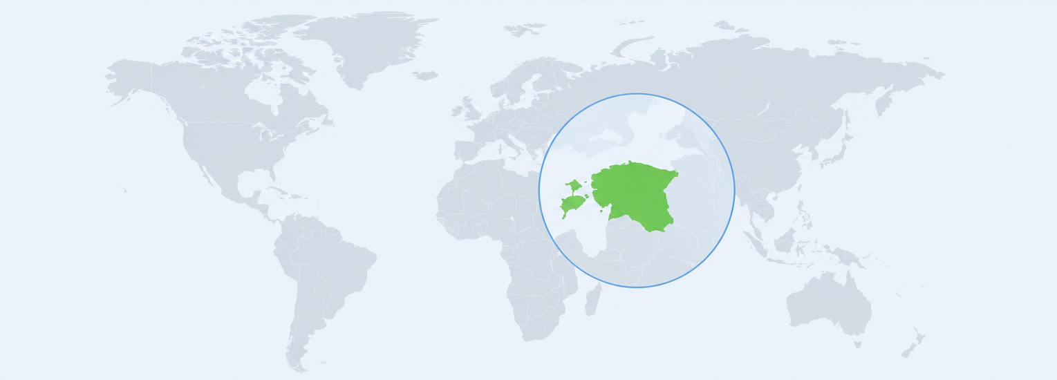 Map modes showing worldwide OpenStreetMap coverage and Estonia topo map downloads